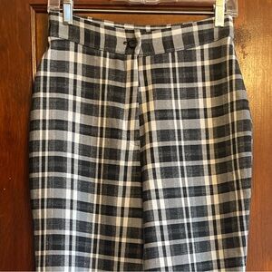 Nasty Gal Checkered Black and White Dress Pants